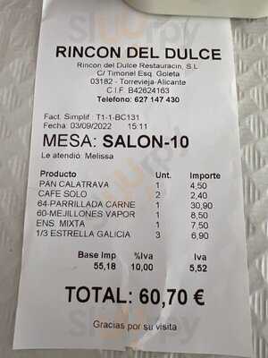 El Rincón Del Dulce