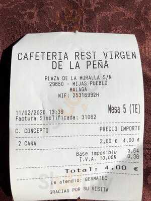 Cafeteria Virgen De La Pena