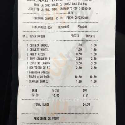 El Colmao Del Gallego