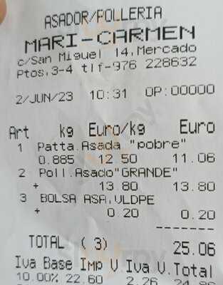 Asador De Pollos Mari Carmen