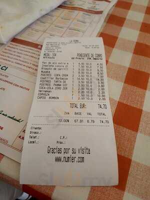 Restaurante Pizzería La Roma