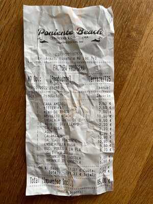 Poniente Beach Cerveceria And Cocteleria