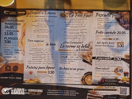 Cervezeria La Mar De Gambas