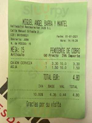 Miguelángel Barra Y Mantel