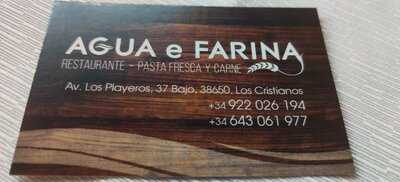 Restaurante Agua E Farina