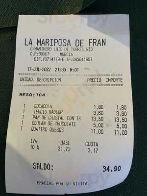 La Mariposa  De Fran