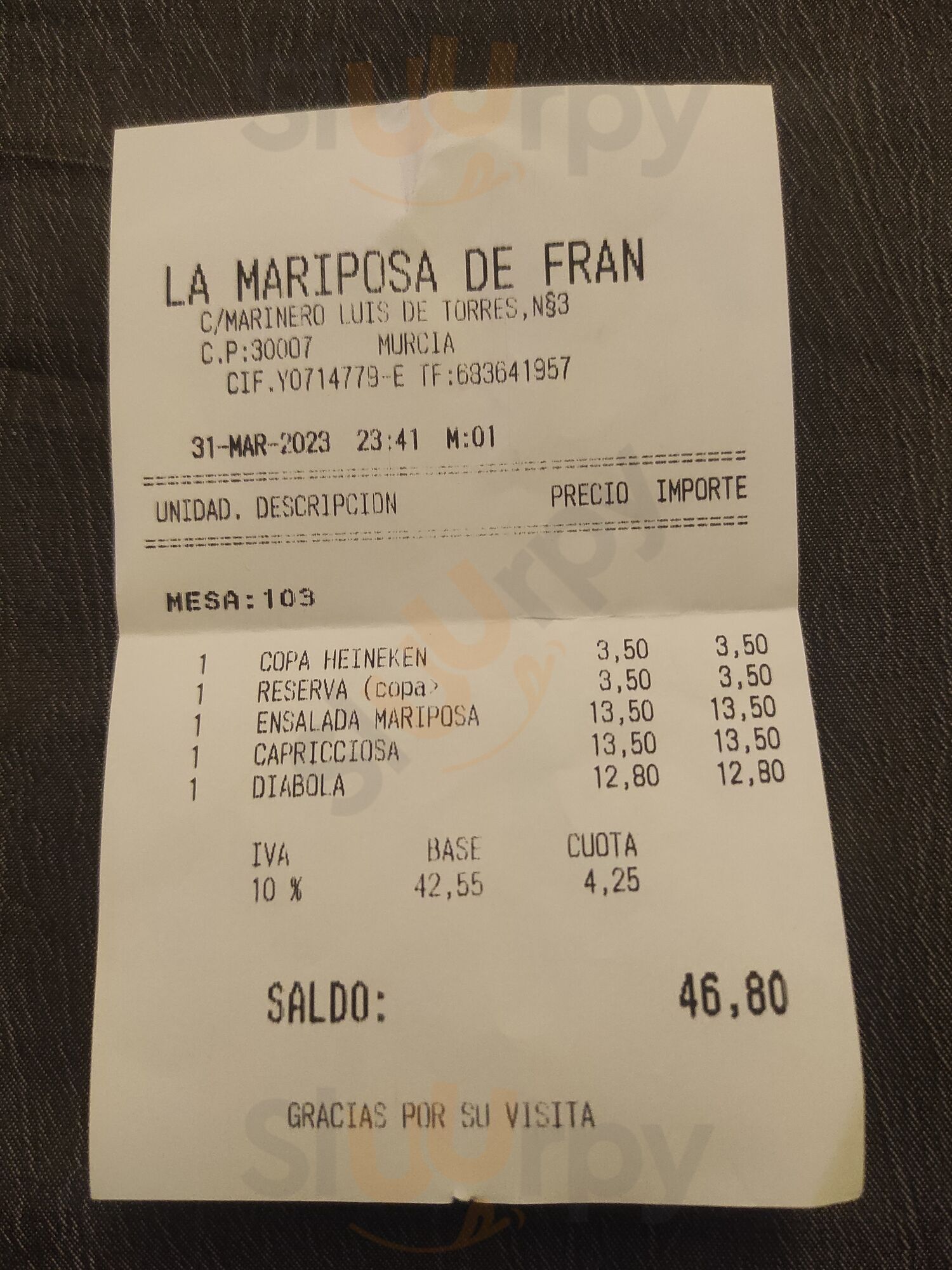 La Mariposa  De Fran
