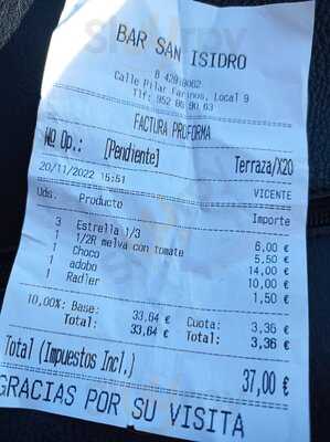 Bar Restaurante San Isidro