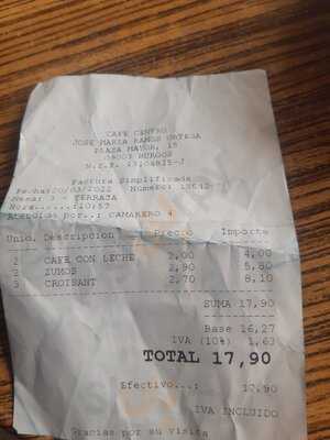 Cafetería El Centro