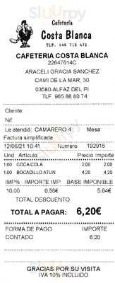 Costablanca Cafetería