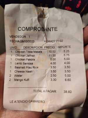 Indian Station Comida Hindú