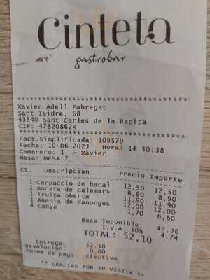 Cinteta Gastrobar