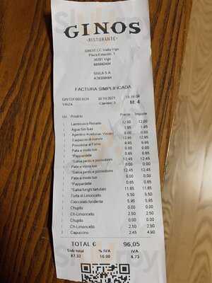 Restaurante Ginos Vialia