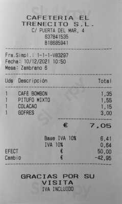 Cafetería El Trenecito