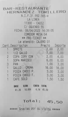 Hernández Tomillero Restaurante