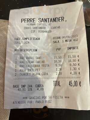 Perretxico Santander