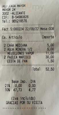 Restaurante Casa Mayor