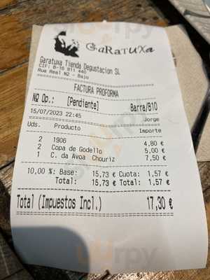 Garatuxa Tenda Degustación