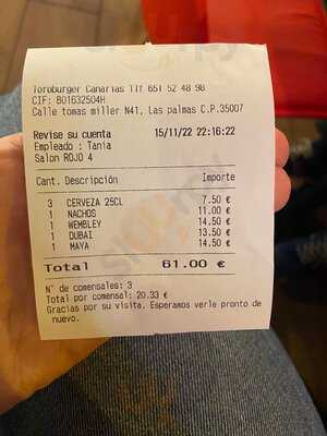 Toro Burger Lounge Canaria