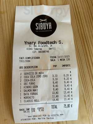 Sibuya Urban Sushi Bar Tomares