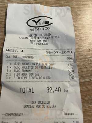 Restaurante Ylis Asiático