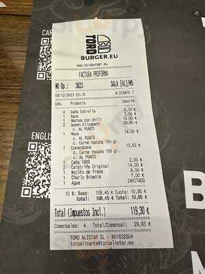 Toro Burger Alicante