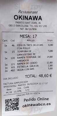 Okinawa Restaurante Japonesa