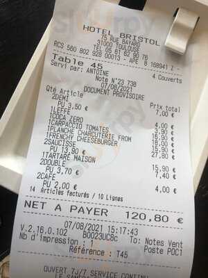 Hôtel Le Bristol Restaurant