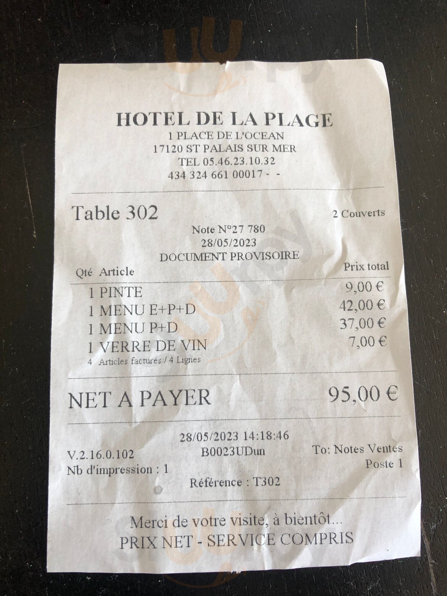 Hôtel & Restaurant De La Plage Saint Palais Sur Mer