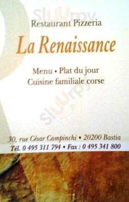 Pizzeria La Renaissance Bastia