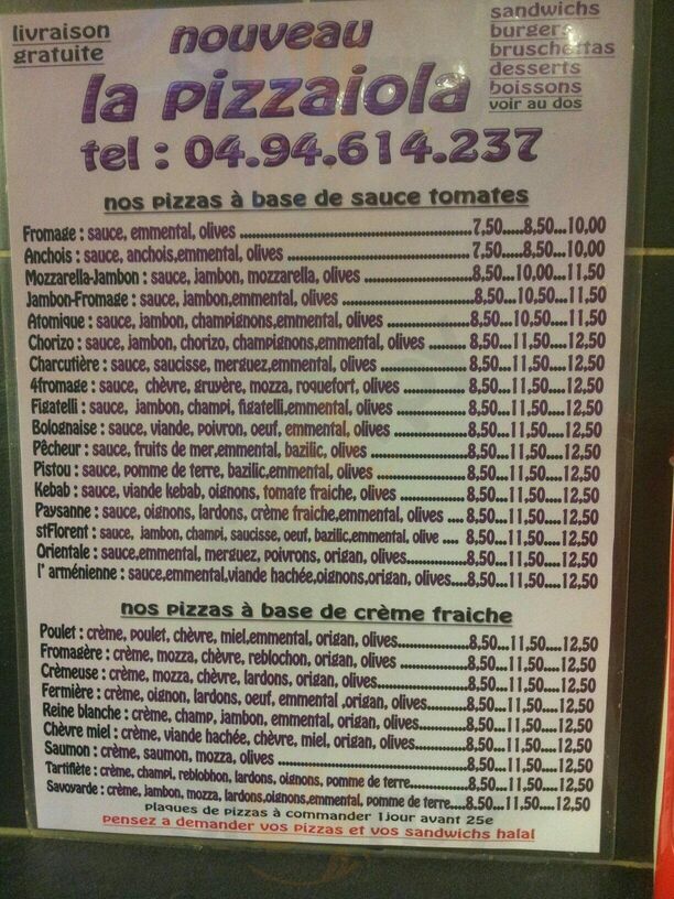 La Pizzaiola