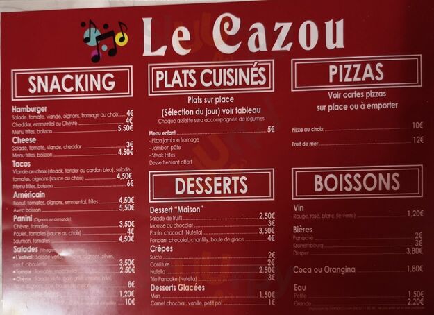 Le Cazou Croc'bar Délice