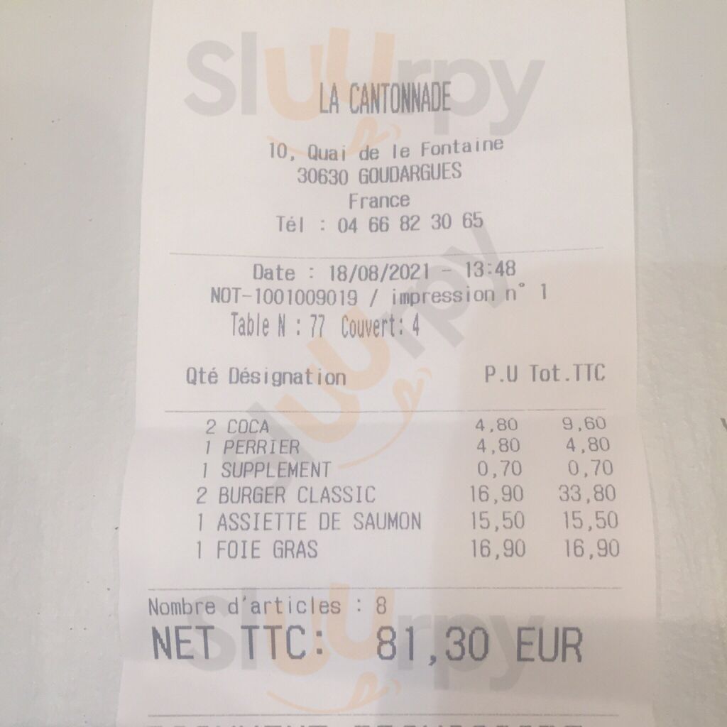 Restaurant La Cantonnade