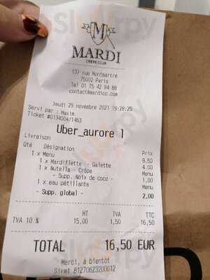 Mardi - Crêperie Urbaine