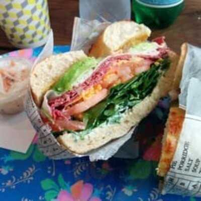 Fresh Bagel And Juice