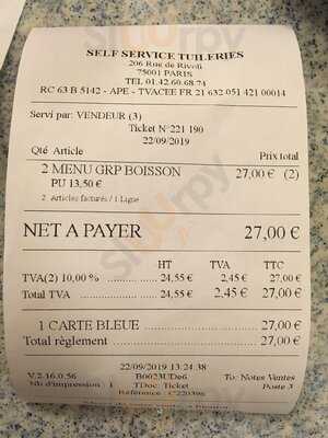 Self Service Tuileries