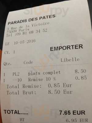 Paradis Des Pates