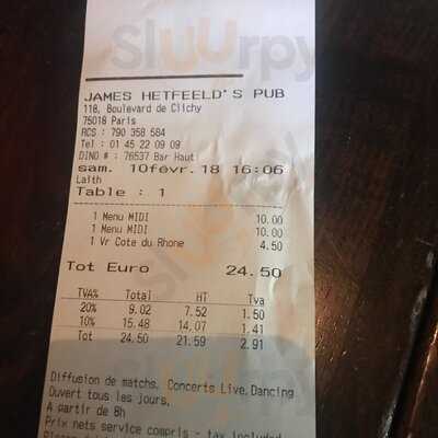 James Hetfeeld's Pub