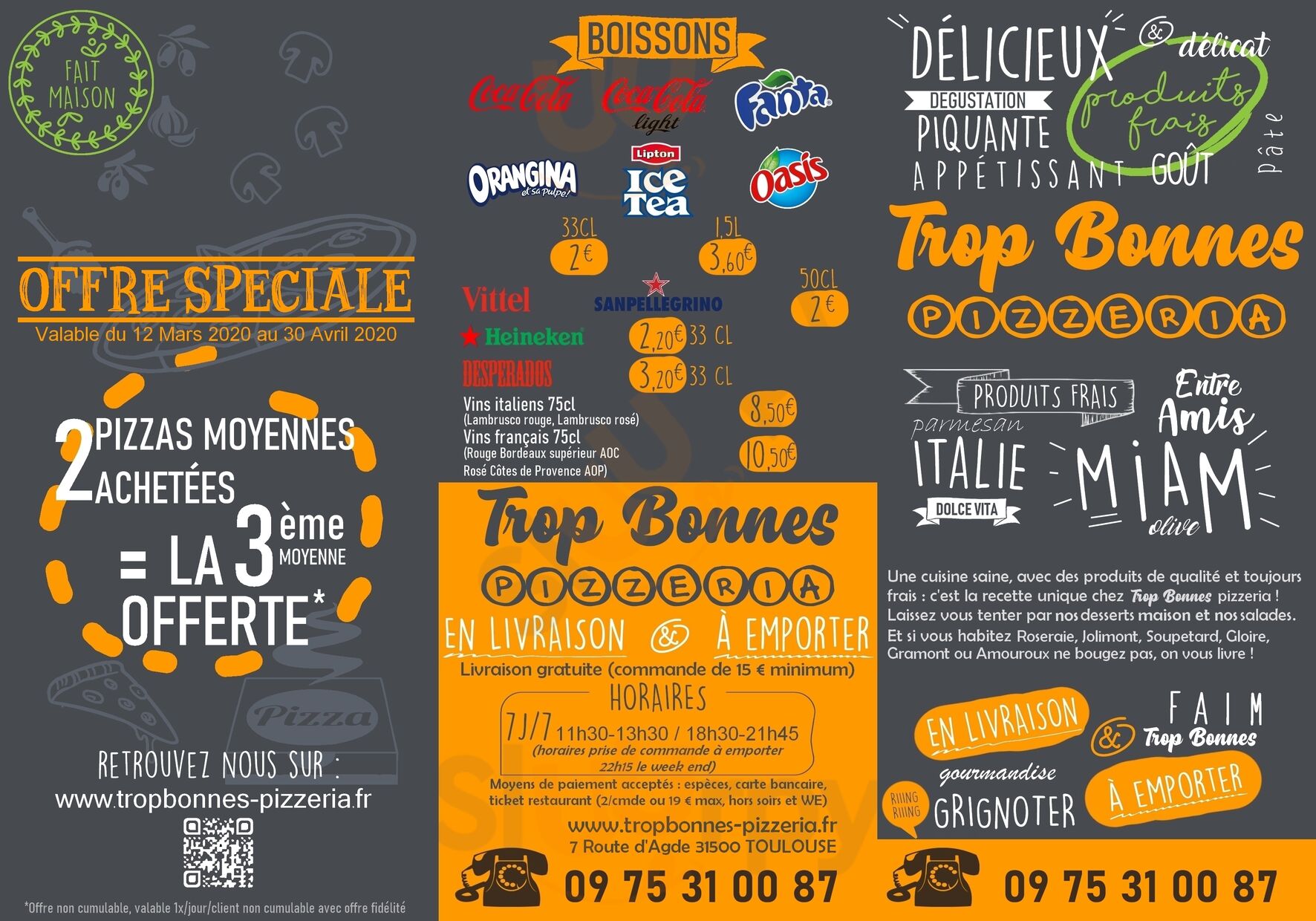 Trop Bonnes Pizzeria