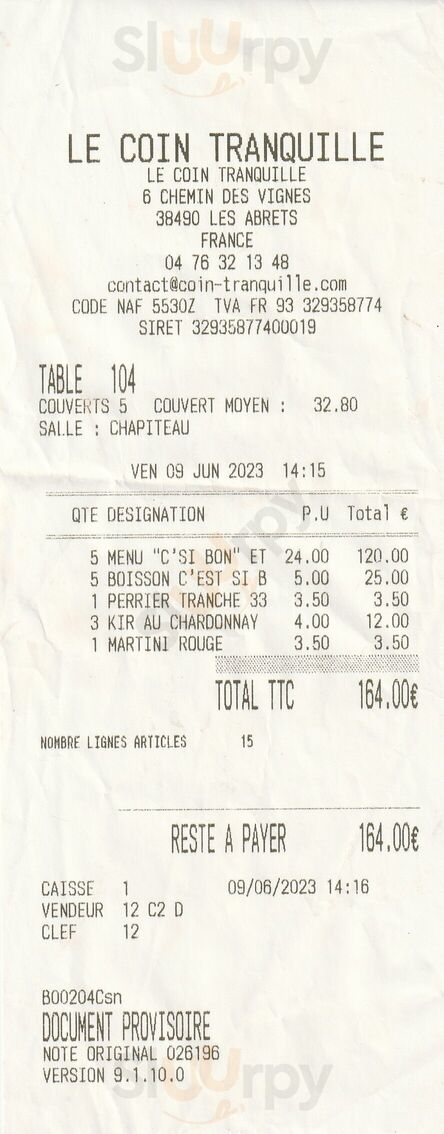 Le Coin Tranquille Restaurant
