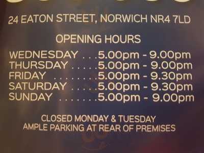 Eaton Spice, Indian Takeaway