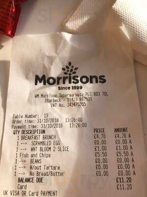 Morrisons Harrogate - Starbeck Cafe