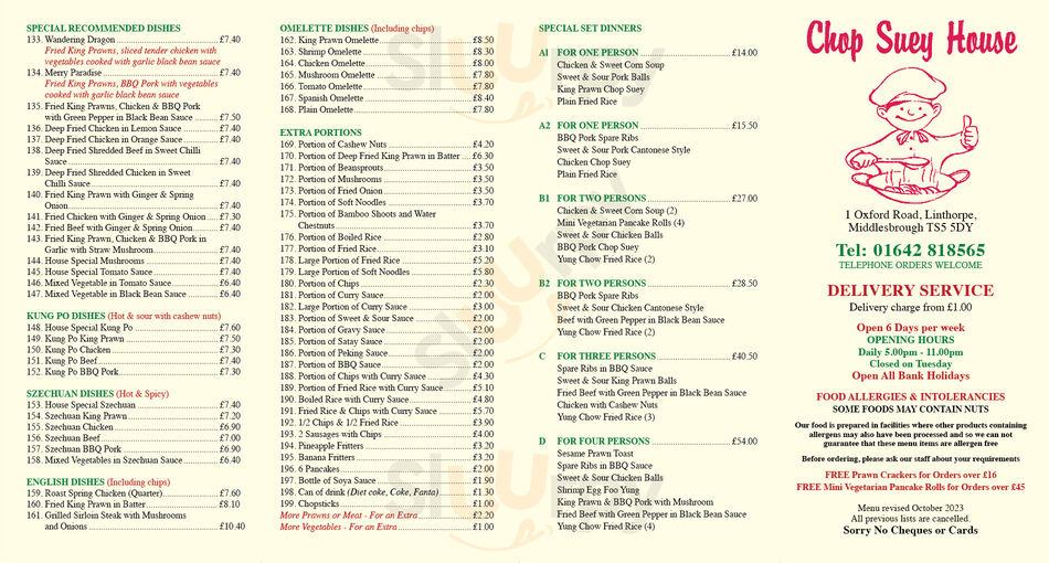 Chinese Chop Suey House