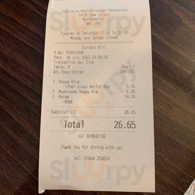 Sophia's Northampton