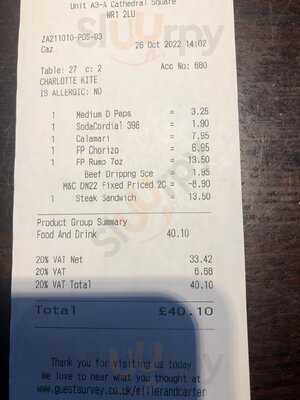 Miller & Carter Worcester