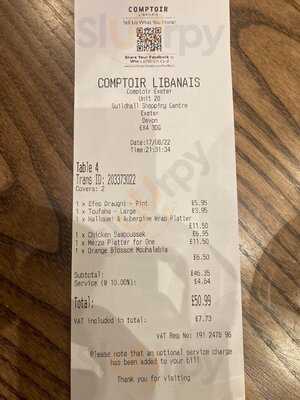 Comptoir Libanais Exeter