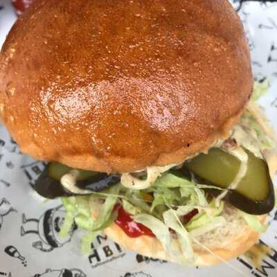 Half Man! Half Burger!