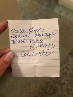 Three Wise Monkeys Colchester