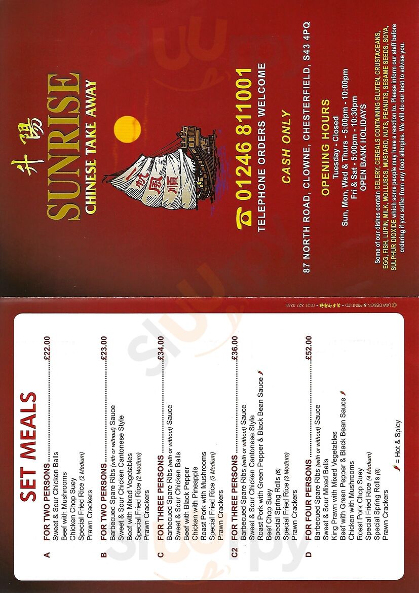 Sunrise Chinese Takeaway
