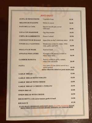 Valentino’s Ristorante Pizzeria